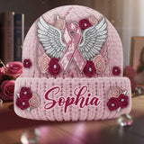 Nous portons du rose - Bonnet personnalisé pour la sensibilisation au cancer du sein
