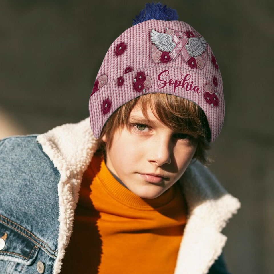 Nous portons du rose - Bonnet personnalisé pour la sensibilisation au cancer du sein