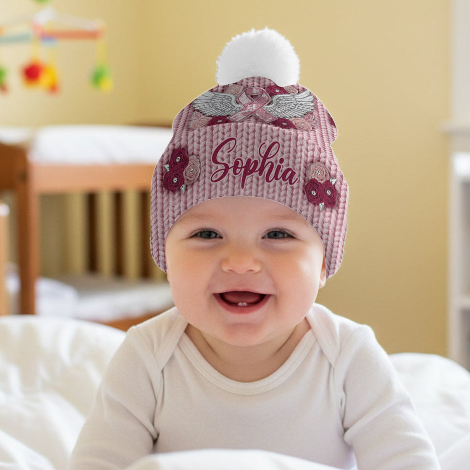 Nous portons du rose - Bonnet personnalisé pour la sensibilisation au cancer du sein