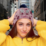 Nous portons du rose - Bonnet personnalisé pour la sensibilisation au cancer du sein