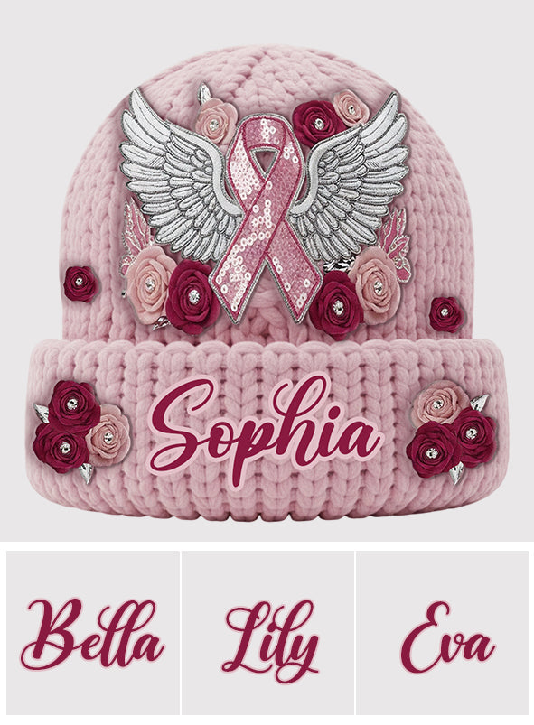 Nous portons du rose - Bonnet personnalisé pour la sensibilisation au cancer du sein