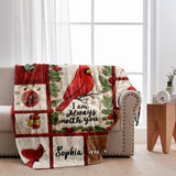 I Am Always With You - Personalized Memorial Blanket