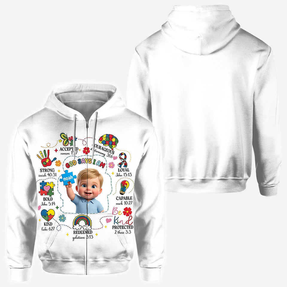 Autism Christian - Personalized Autism Awareness All Over Shirt
