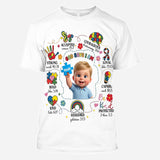 Autism Christian - Personalized Autism Awareness All Over Shirt