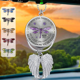 Dragonfly My Mind My Heart My Soul - Personalized Memorial Wings Ornament