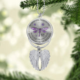 Dragonfly My Mind My Heart My Soul - Personalized Memorial Wings Ornament