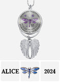 Dragonfly My Mind My Heart My Soul - Personalized Memorial Wings Ornament