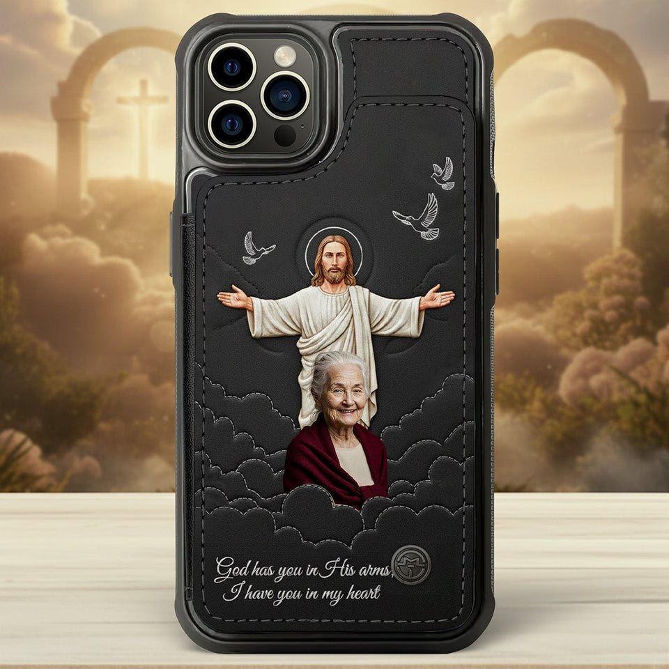 Faith & Memory - Personalized Memorial Fully Printed Wallet Phone Case