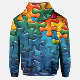 Autism Accept Adapt Advocate - Personalized Autism Awareness Hoodie and Leggings