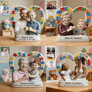 Autism Kid - Personalized Autism Awareness Custom Shaped Acrylic Plaque