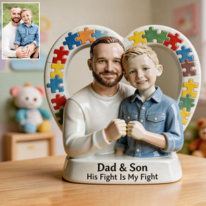 Autism Kid - Personalized Autism Awareness Custom Shaped Acrylic Plaque