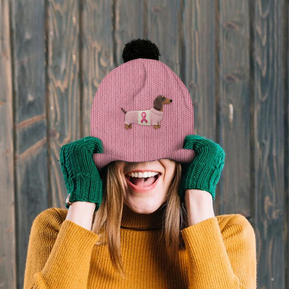 Faith Hope Love - Personalized Breast Cancer Awareness Beanie Hat