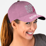 Never Give Up - Personalized Breast Cancer Awareness Classic Cap