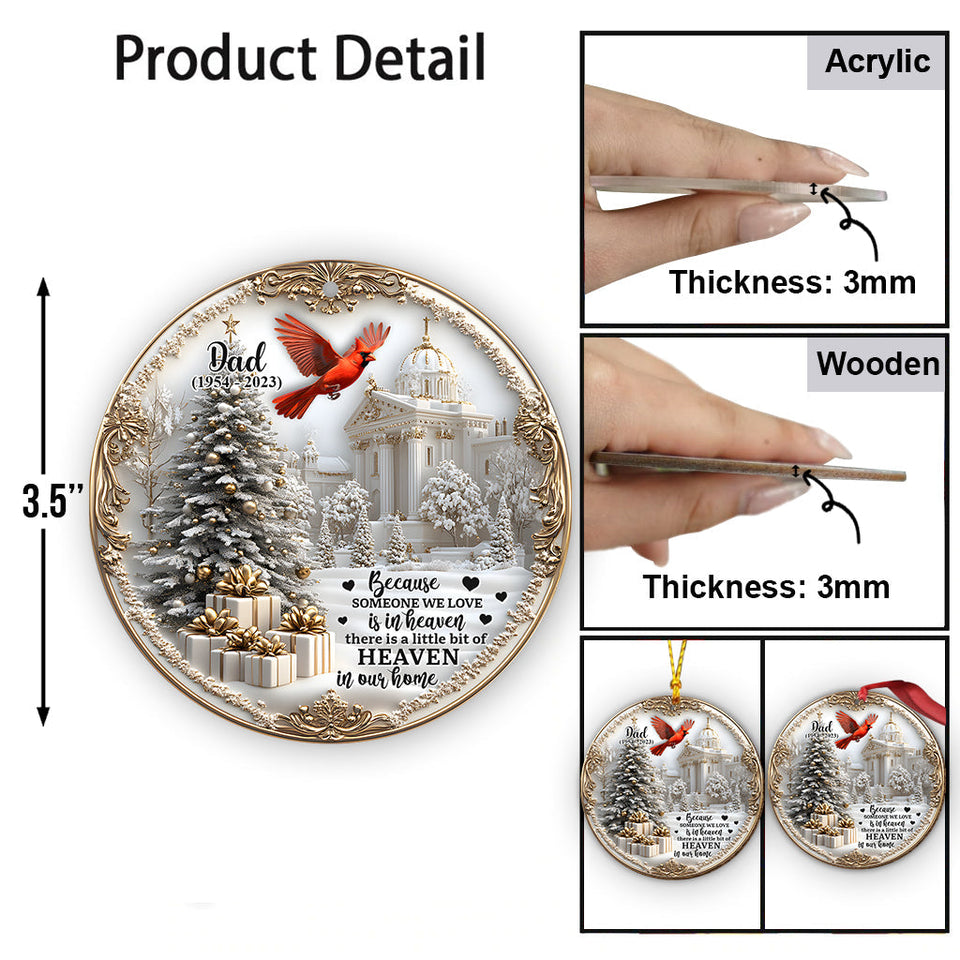 Souvenir au ciel - Ornement commémoratif personnalisé