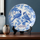 In Loving Memory - Personalized Memorial Ceramic Round Plate