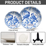 In Loving Memory - Personalized Memorial Ceramic Round Plate