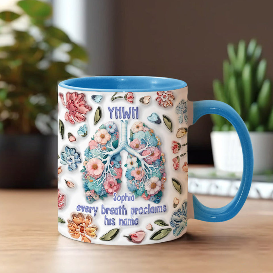 YHWH Speaks His Name - Personalized Christian Accent Mug