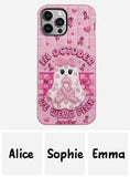 Cute Ghost Breast Cancer - Personalized Breast Cancer Awareness Full Print Phone Case