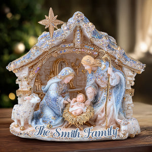 Nativity Scene - Personalized Christian Custom Shaped Acrylic Plaque