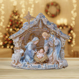 Crèche - Plaque acrylique chrétienne personnalisée en forme de jaquette