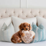 Coussin commémoratif personnalisé en fausse fourrure - À partir d'une photo - Quand tu me manques