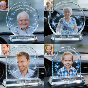 Je suis toujours avec toi - Plaque commémorative personnalisée pour tableau de bord de voiture