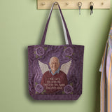 Custom Any PhotoI Will Cary You With Me - Personalized Memorial Quilted Tote Bag