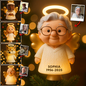Christmas Memorial - Personalized Memorial LED Light Tree Topper