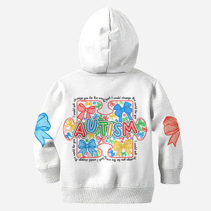I Would Change The World For You - Autism Awareness All Over Shirt