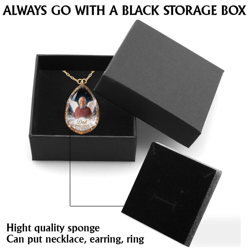 Tu me manques - Collier pendentif commémoratif personnalisé en métal