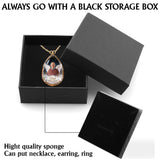 Tu me manques - Collier pendentif commémoratif personnalisé en métal