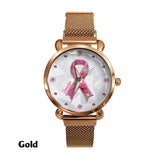 Breast Cancer Awareness - Personalized Breast Cancer Awareness Women Hand Watch