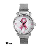 Breast Cancer Awareness - Personalized Breast Cancer Awareness Women Hand Watch