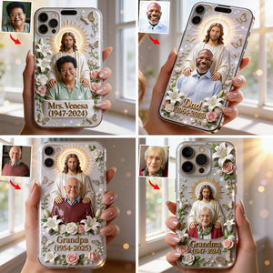 Memorial Gift for Lost of Loved One, Faith in God - Personalized Memorial Full Print Phone Case