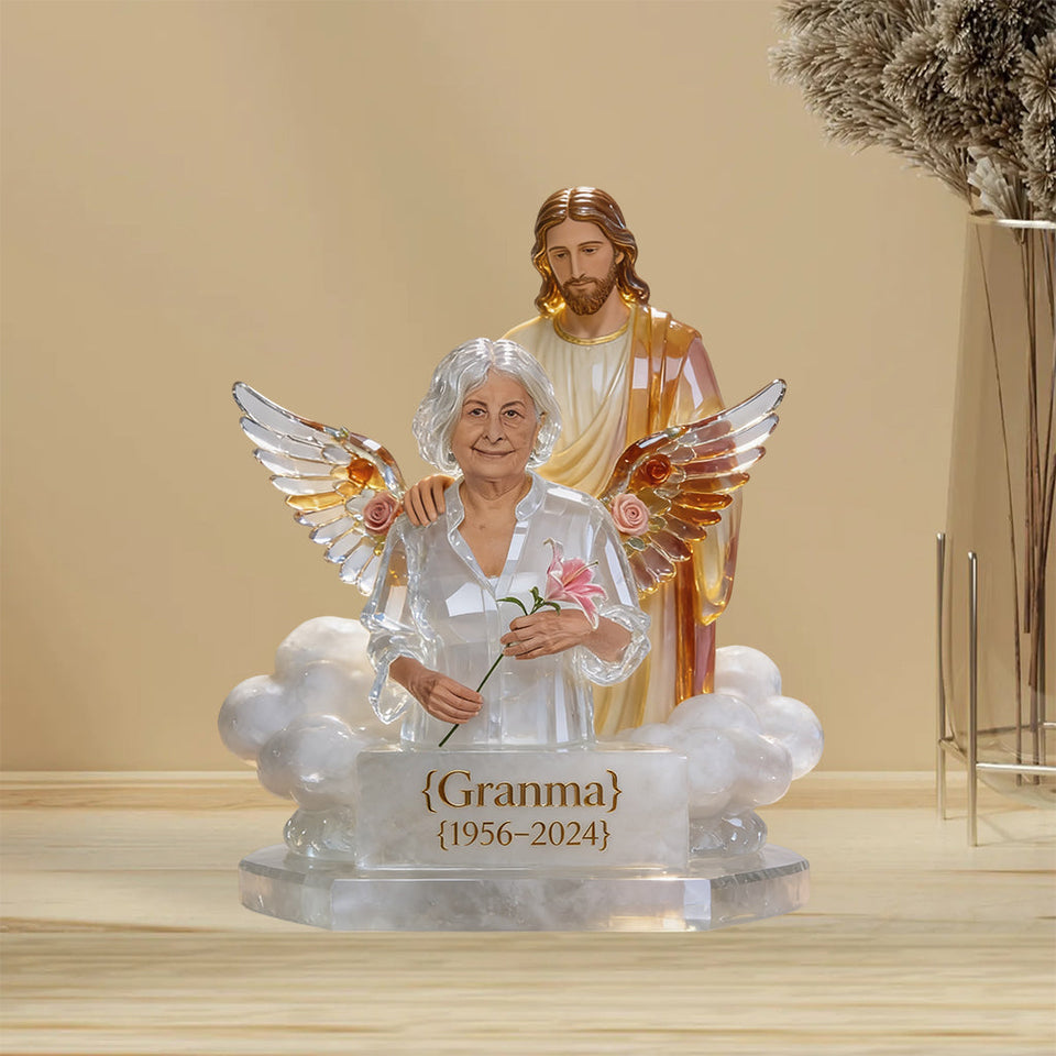 Memorial Gift For Lost Of Loved Ones - Personalized Memorial Custom Shaped Acrylic Plaque