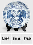 On s'en occupe ! - Assiette ronde en céramique personnalisée avec dragon