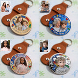 I Love You - Personalized Autism Awareness Pocket Coin Keychain