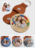 I Love You - Personalized Autism Awareness Pocket Coin Keychain