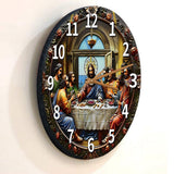 Horloge murale chrétienne La Cène
