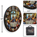 Horloge murale chrétienne La Cène