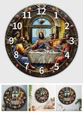 Horloge murale chrétienne La Cène