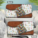 Autism Mom - Personalized Autism Awareness Leather Long Wallet