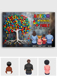 Autism Awareness - Personalized Family Canvas And Poster