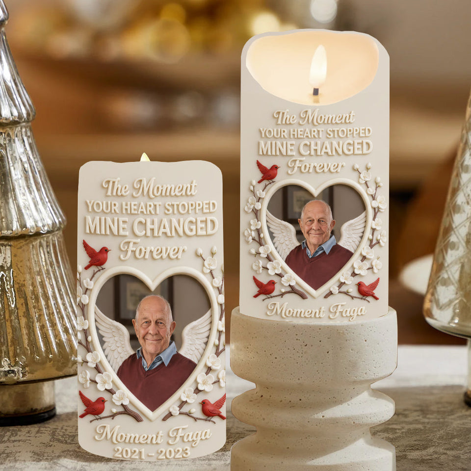 A Hug From Heaven - Personalized Memorial Flameless Candle