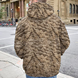 La Sainte Famille - Sweat à capuche chrétien à motif gaufré