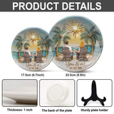 You And Me We Got This - Personalized Couple Ceramic Round Plate