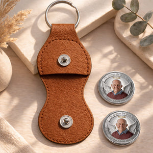 I'm Always With You - Personalized Memorial Pocket Coin Keychain