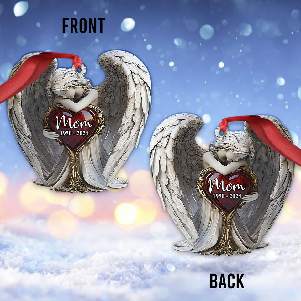 Sur les ailes des anges - Ornement commémoratif personnalisé