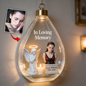 In Loving Memory - Personalized Memorial LED Light Acrylic Sign