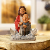 Safe In The Arms Of Jesus - Personalized Memorial Custom Shaped Acrylic Plaque